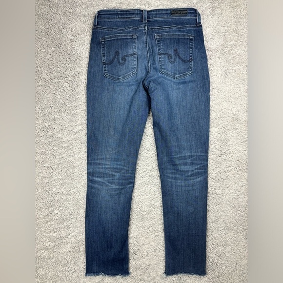 Adriano Goldschmied Jeans Womens 27 The Prima Crop Cigarette Regular Raw Hem - Picture 6 of 6